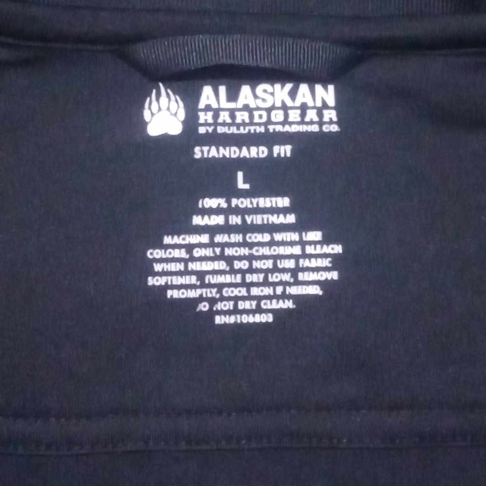 Duluth Trading Co Black Alaskan Hardgear Pullover - Picture 6 of 7